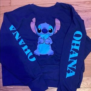 Stuck cropped crew neck